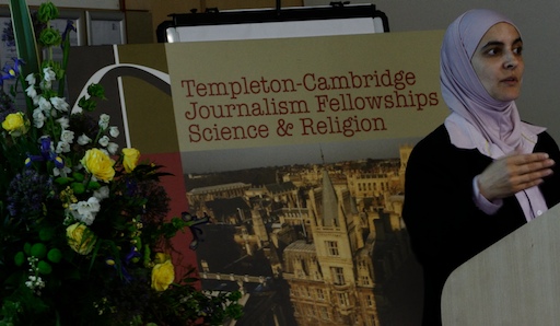 Photo Credit: Julia Vitullo-Martin; Description:  Rana Dajani in Cambridge